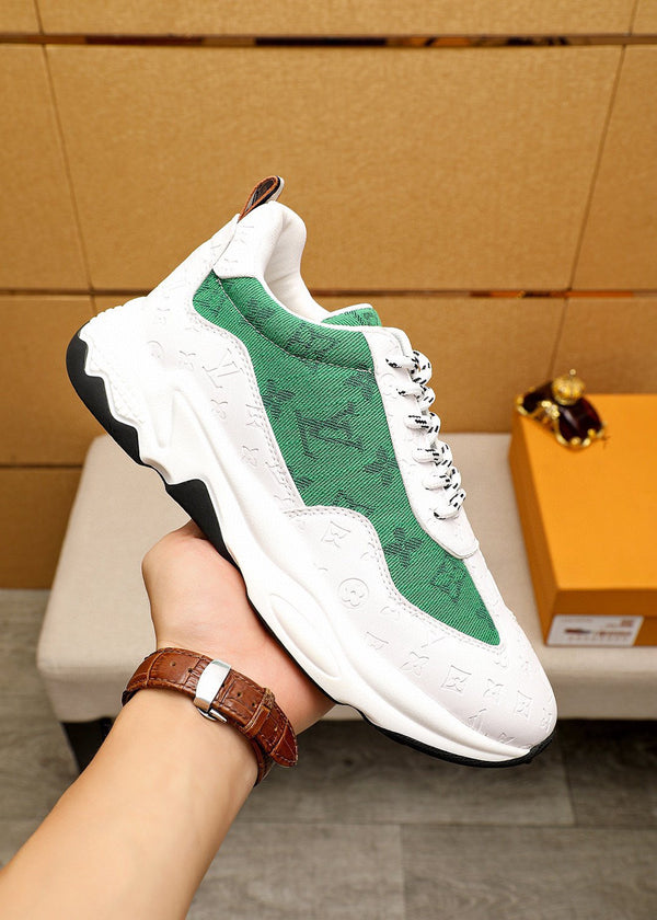 LV MEN'S CASUAL SPORTS SHOE MODEL GREEN
