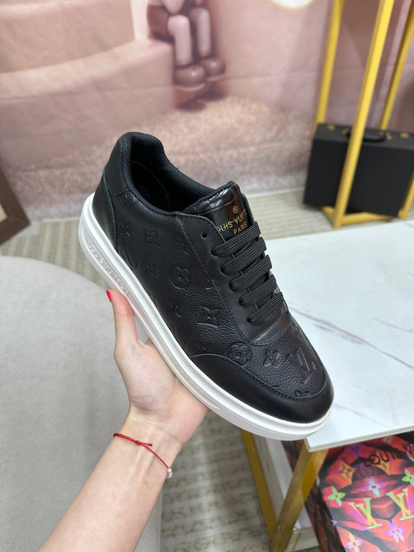 LV MENS MATCH UP SNEAKER MONOGRAM BLACK