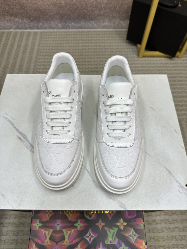 LV MENS MATCH UP SNEAKER MONOGRAM WHITE