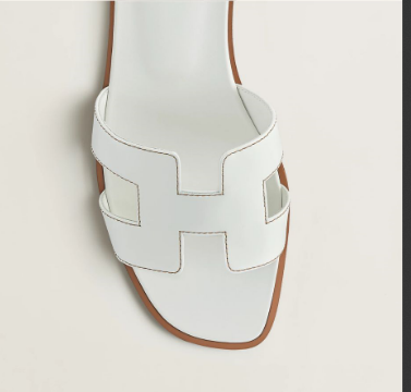 HM 25 Oran Sandal White Calfskin