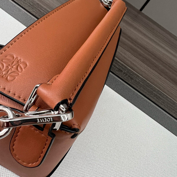 LOE MINI 18 PUZZLE BAG IN GOLD CALFSKIN