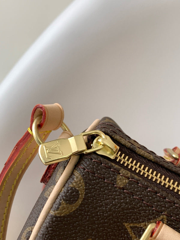 SPEEDY BANDOULIERE NANO 16CM MONOGRAM CANVAS