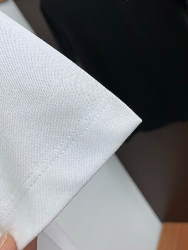 Miu Crew Neck T Shirt Cotton