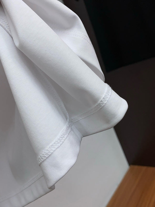 Miu Crew Neck T Shirt Cotton