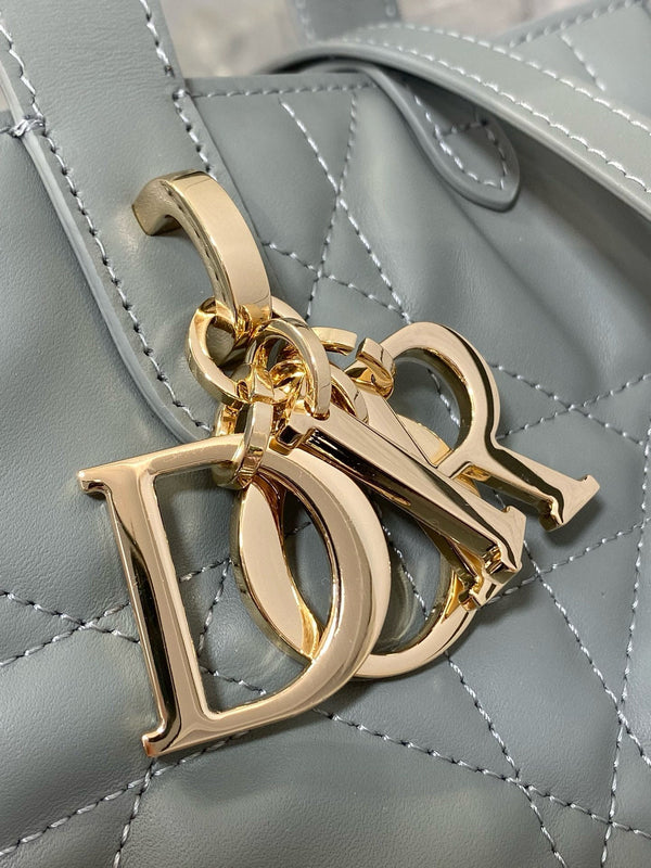 CD Small Toujours Vertical 18cm ROck Gray Calfskin