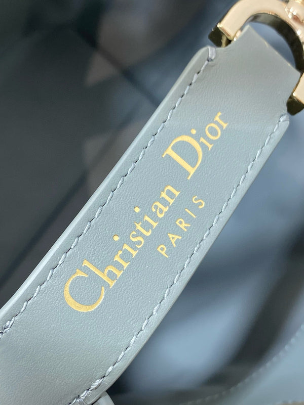 CD Small Toujours Vertical 18cm ROck Gray Calfskin