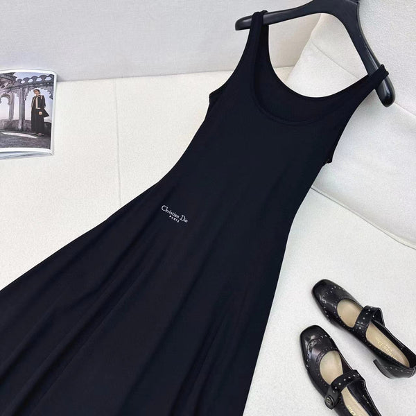 Abito gilet CD nero cotone poliestere