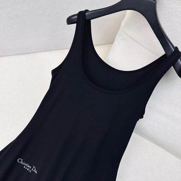 Abito gilet CD nero cotone poliestere