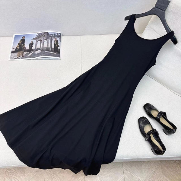 Abito gilet CD nero cotone poliestere