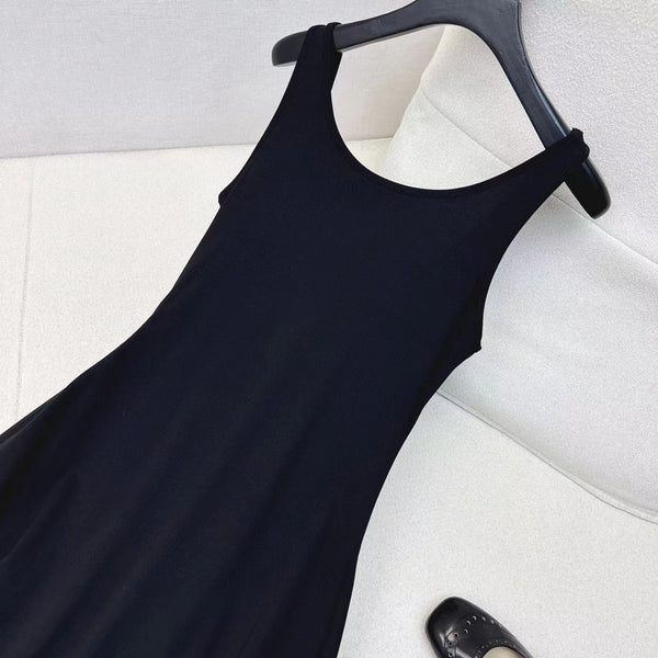 Abito gilet CD nero cotone poliestere