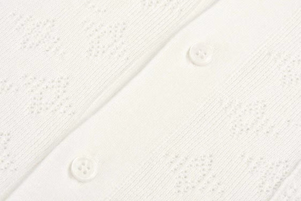 LV Short-sleeved Shirt White Wool