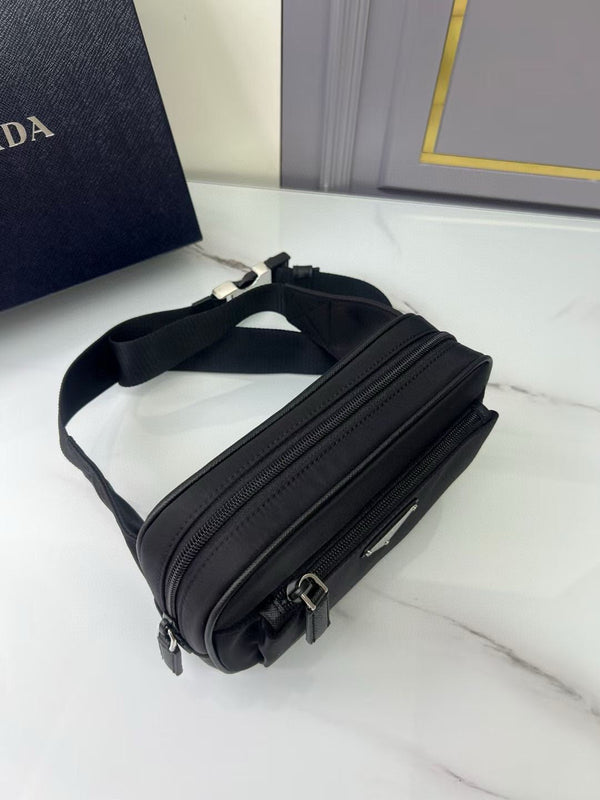 Prada Black Re-Nylon belt bag
