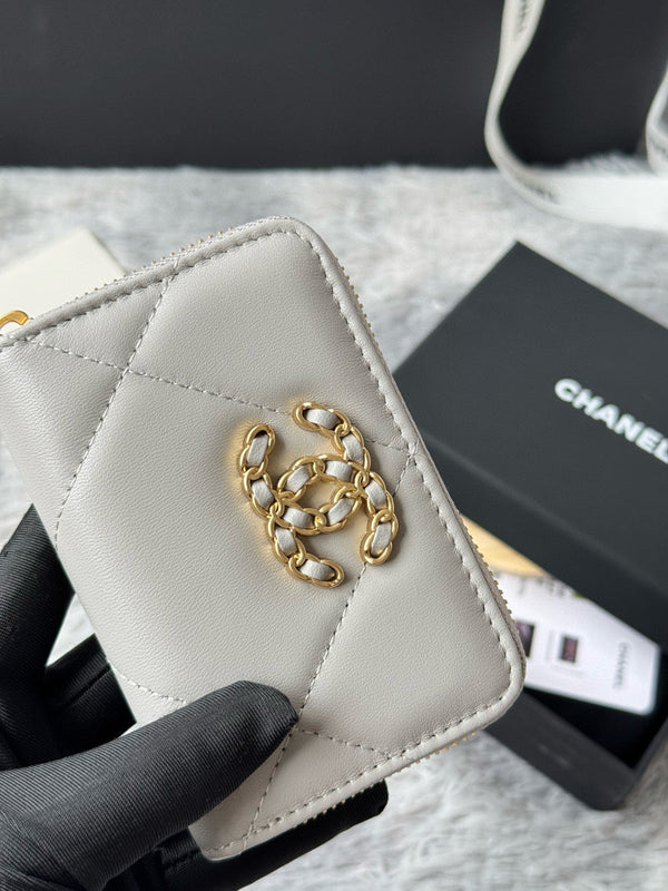 CC 19 Zipped Coin Purse Lambskin