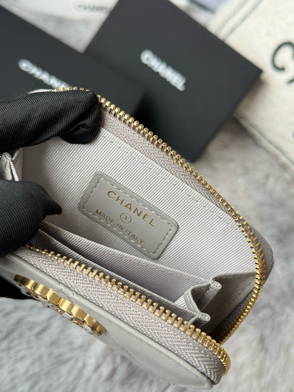 CC 19 Zipped Coin Purse Lambskin