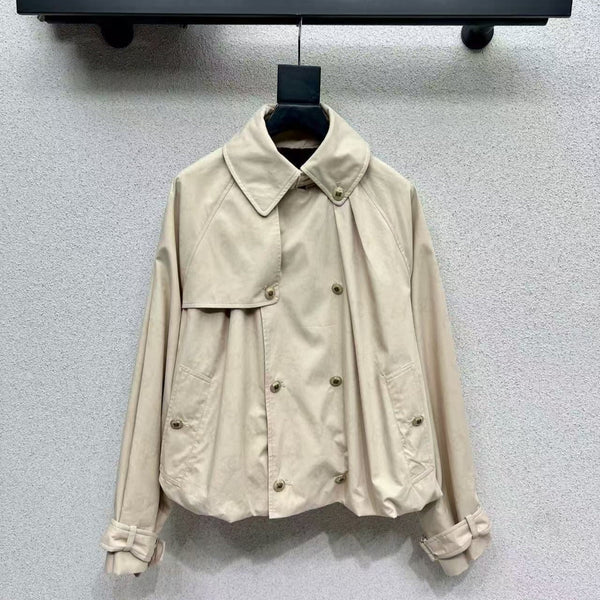 CC 25B Trench Coat Beige Cotton
