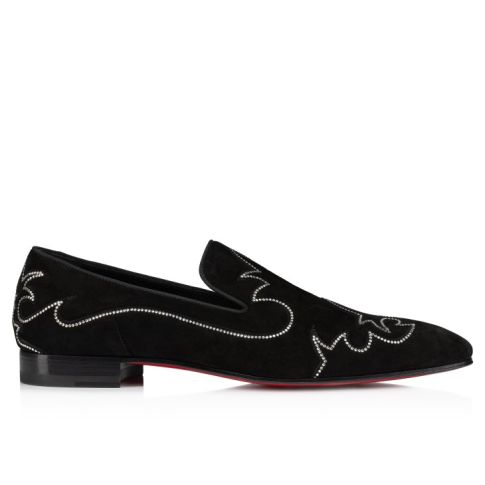 CL Dandysiago Loafers Veau Velours And Strass Black