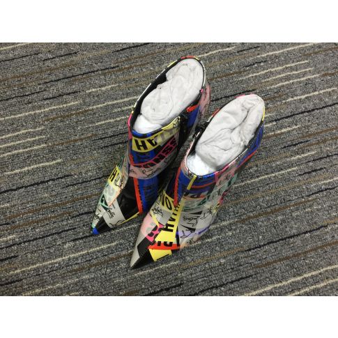 CL Gorgona Ankle Boots 100mm Patent Leather Loubiballage