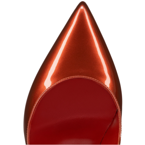 CL Hot Chick Pumps 100mm Patent Calf Leather Red