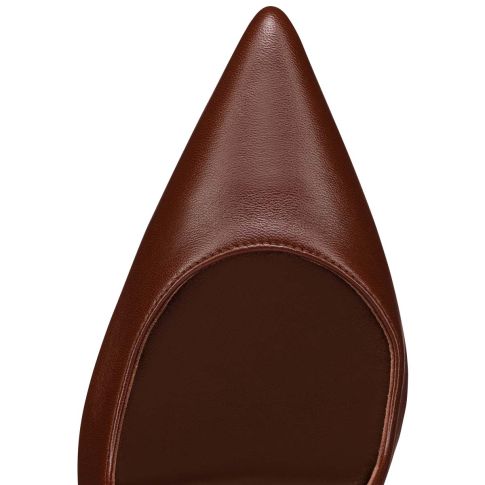 CL Hot Chick Sling Pumps 100mm Nappa Leather Nude 8