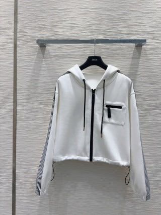 CD 25 Side Stripe LOGO Suit White Cotton