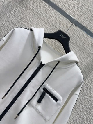 CD 25 Side Stripe LOGO Suit White Cotton