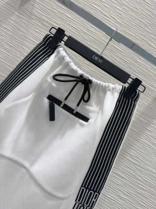 CD 25 Side Stripe LOGO Suit White Cotton