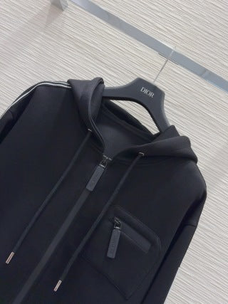 CD 25 Side Stripe LOGO Suit Black Cotton