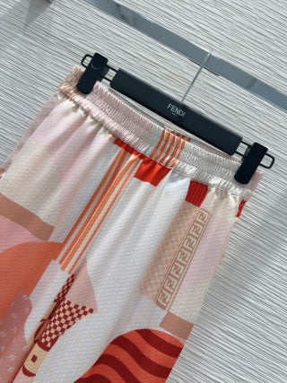 Fendi 25 Suit Red Polyester Fiber