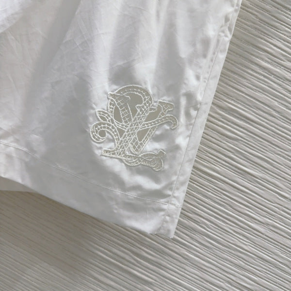 LV 25S Cute Set Long Sleeve White Cotton