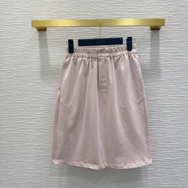 LV 25 Versatile T-shirt Set Pink Cotton