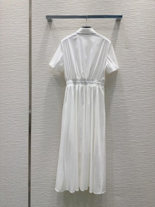 Prada 2025 Shirt Dress Black and White Cotton