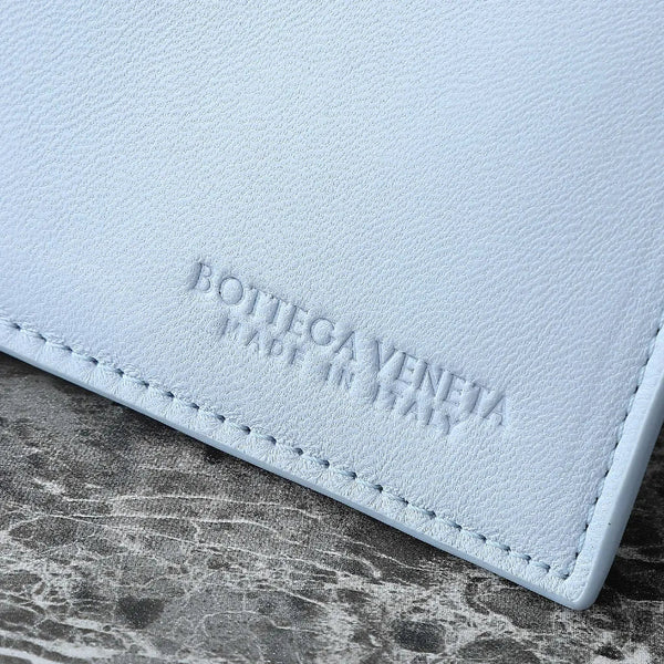 BV Pinacoteca Bag 43cm Sky blue Intrecciato Calfskin & Suede