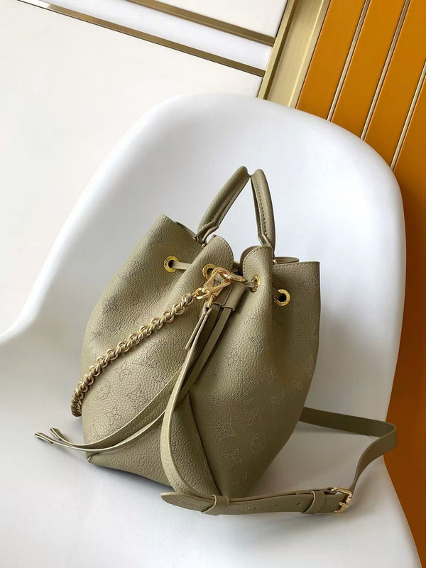 BELLA TOTE 32 IN ROSEMARY PERFORATED CALFSKIN GOLD HARDWARE