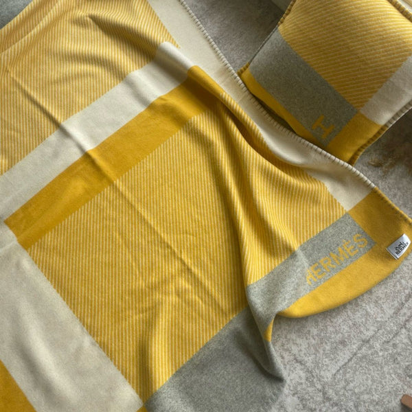 HM Riviera Blanket Yellow Wool Cashmere