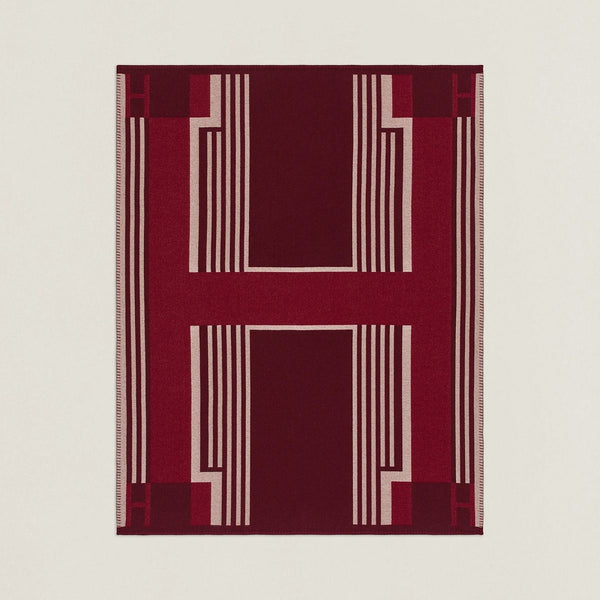 HM Ithaque Blanket Bordeaux Wool Cashmere