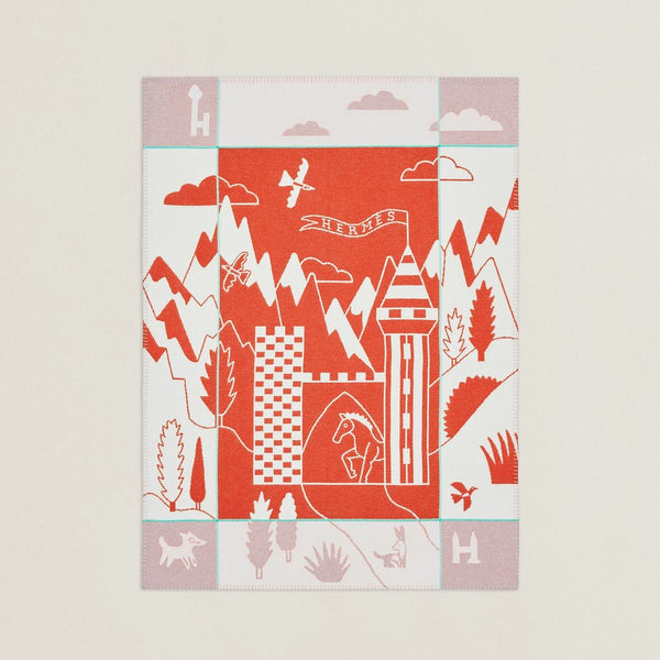 HM Avalon Epopee Blanket Mandarine Wool Cashmere