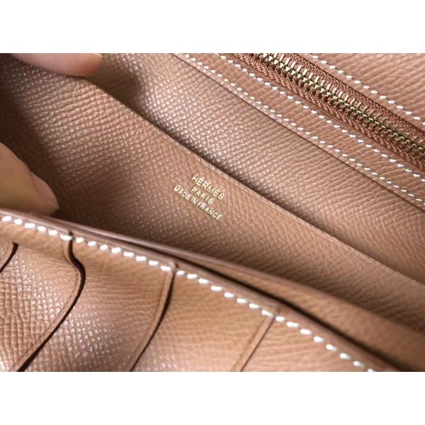 HM Brown Epsom Bearn 17,5 Gusset Wallet