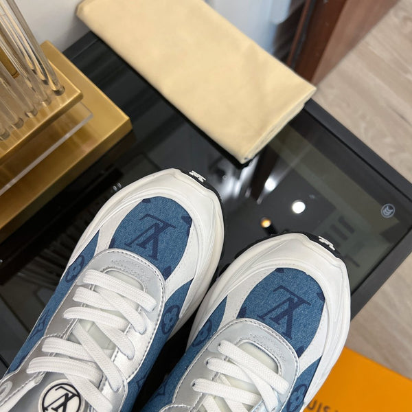 LV RUN 55 SNEAKER BLUE GRAY