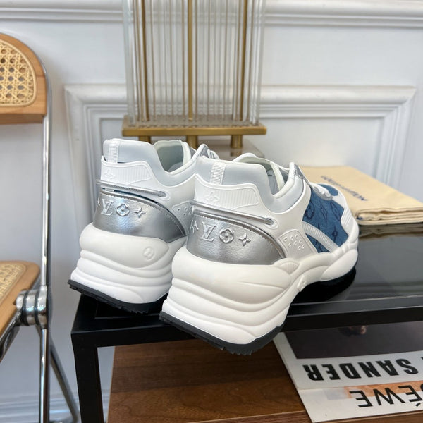 LV RUN 55 SNEAKER BLUE GRAY