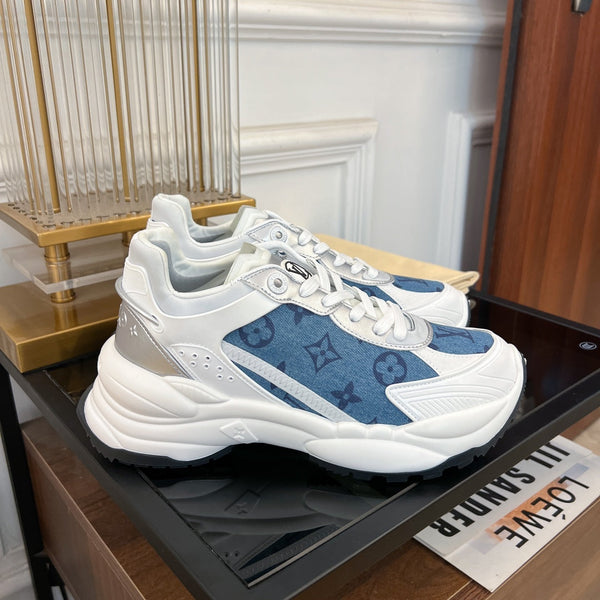 LV RUN 55 SNEAKER BLUE GRAY