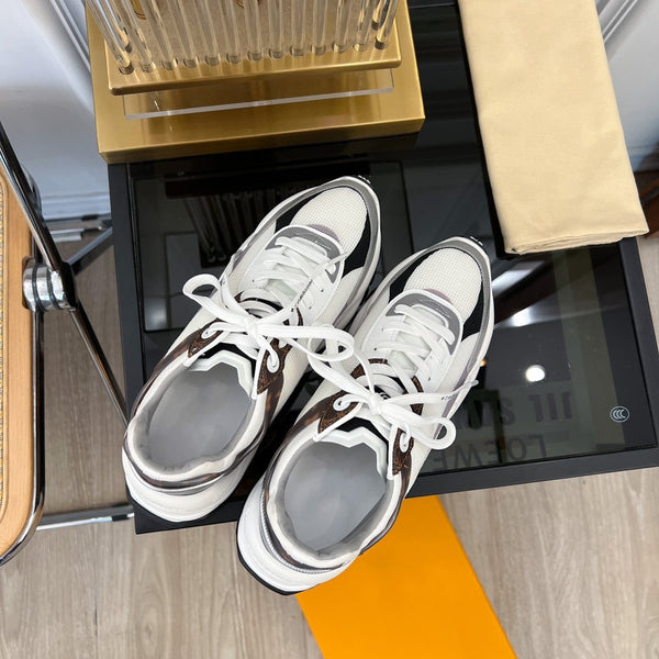 SNEAKER LV RUN 55 BIANCO GRIGIO