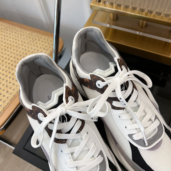 SNEAKER LV RUN 55 BIANCO GRIGIO