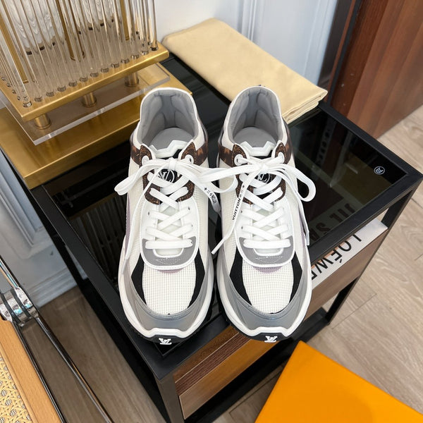 SNEAKER LV RUN 55 BIANCO GRIGIO