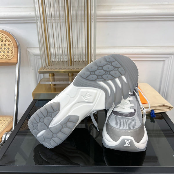 SNEAKER LV RUN 55 GRIGIO SCURO