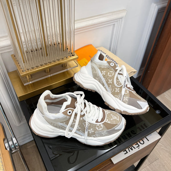 SNEAKER LV RUN 55 MARRONE