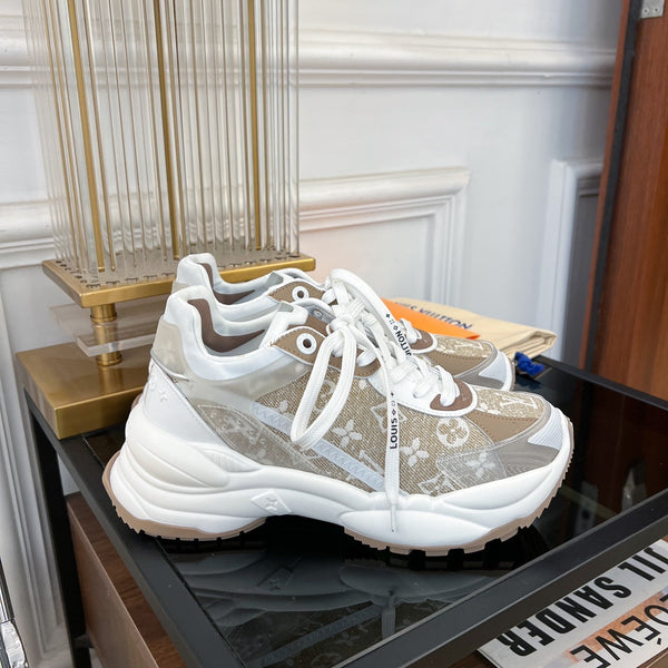 SNEAKER LV RUN 55 MARRONE