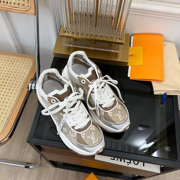 SNEAKER LV RUN 55 MARRONE