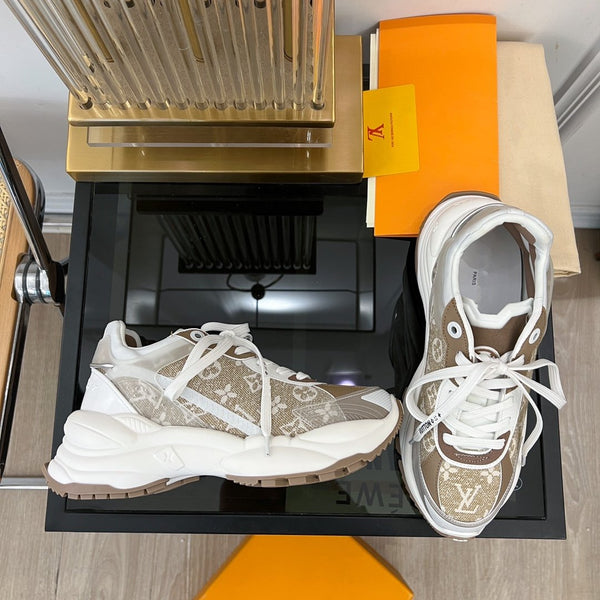 SNEAKER LV RUN 55 MARRONE