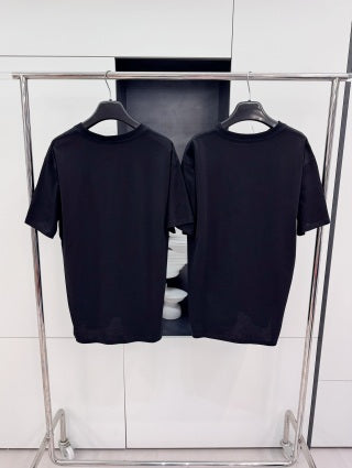 Celine 25 Letter Embroidered T-shirt Cotton