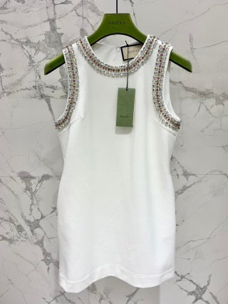 Gucci Diamond Sparkling Vest Cotton
